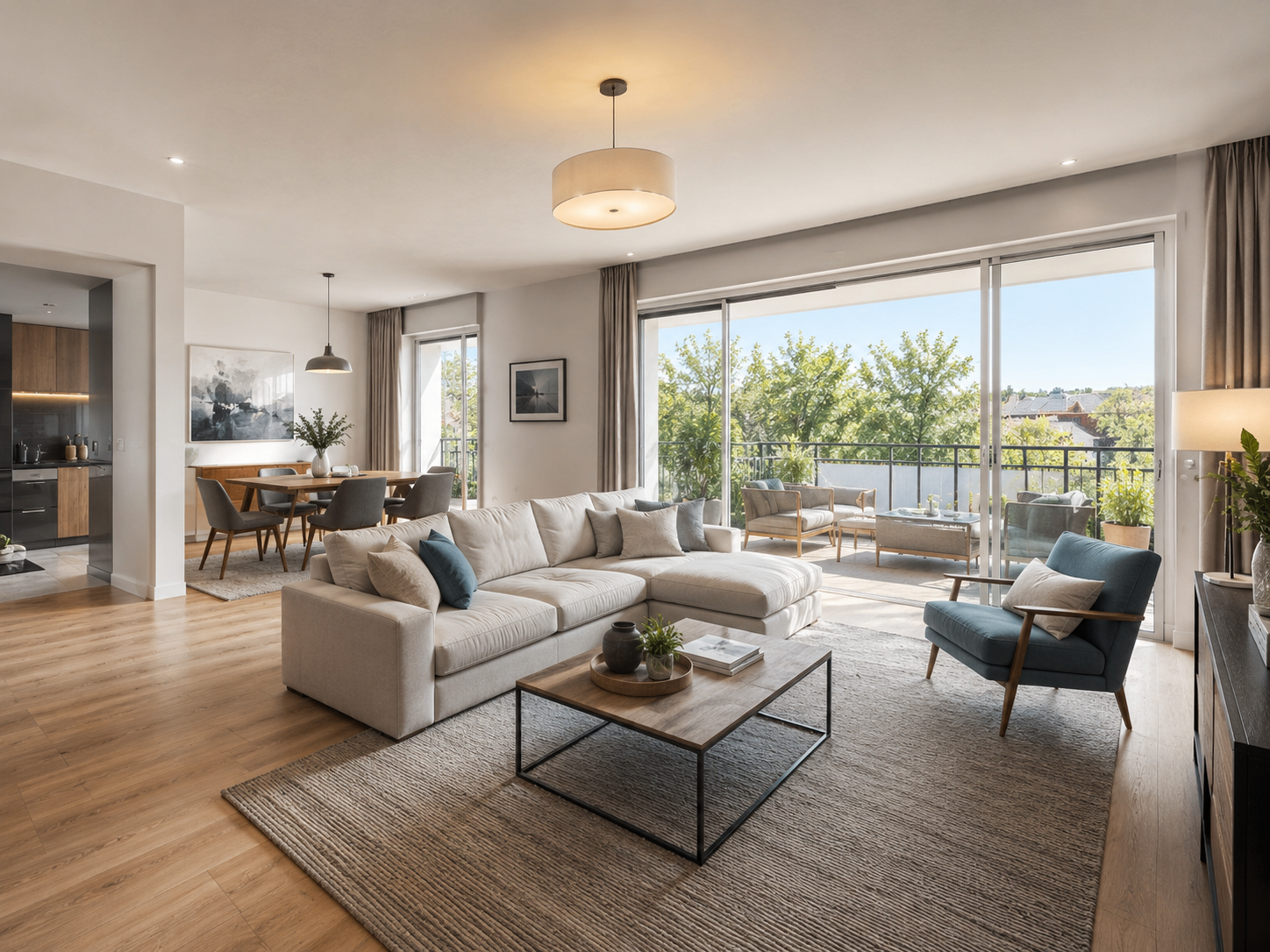 Appartement T4 familial. Résidence de standing