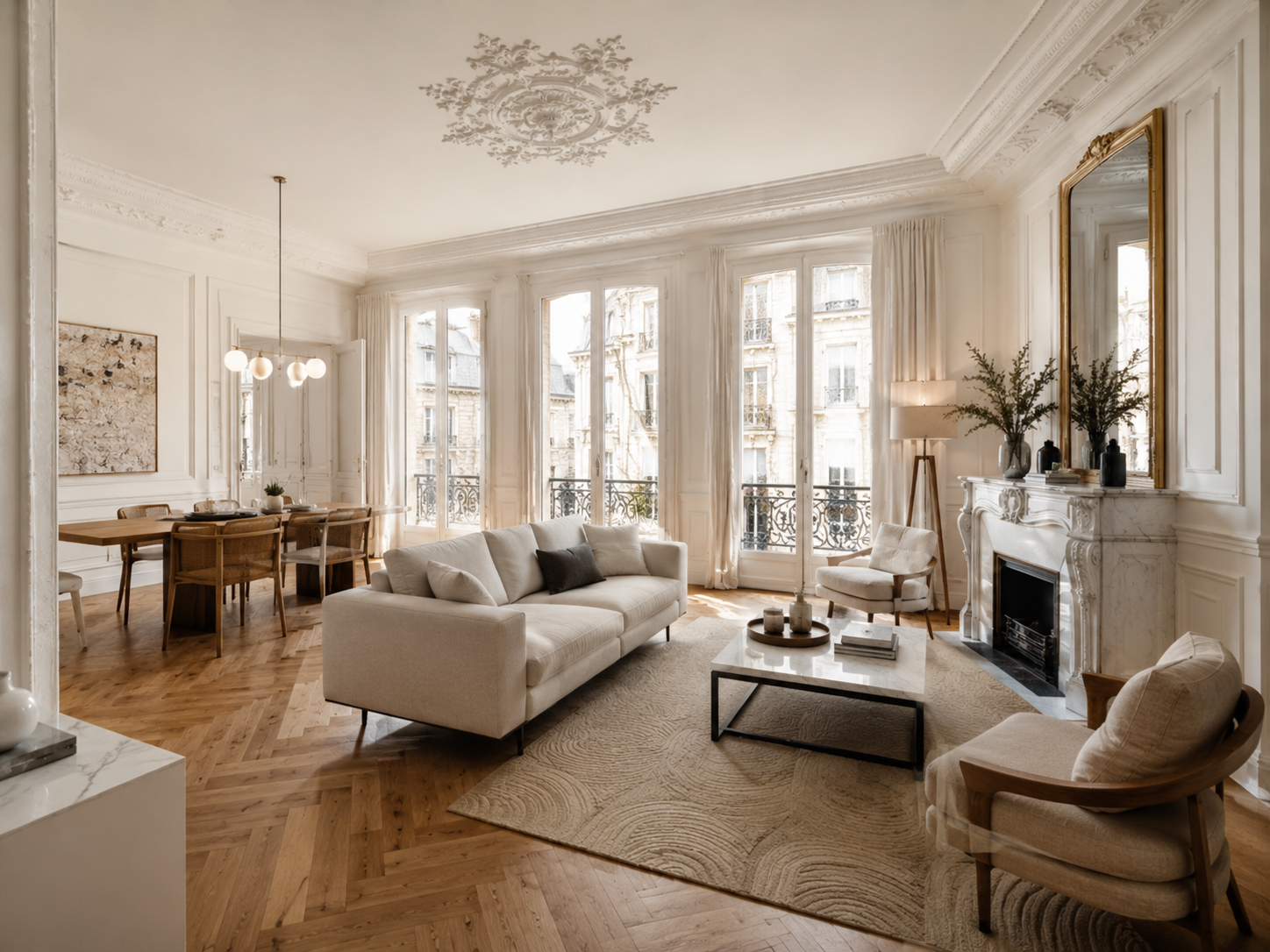 Appartement haussmannien rénové Centre historique